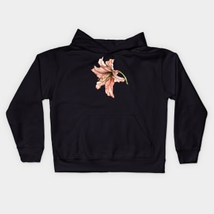 Pink Botanical Art Lilly Kids Hoodie